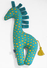 Load image into Gallery viewer, Hand made Ribbon Giraffe stuffed toy