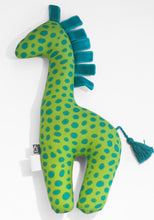 Load image into Gallery viewer, Hand made Ribbon Giraffe stuffed toy