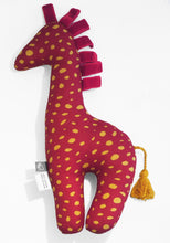 Load image into Gallery viewer, Hand made Ribbon Giraffe stuffed toy