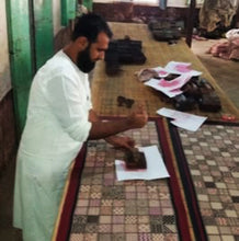 Load image into Gallery viewer, Bagh block printed cotton with natural dyes