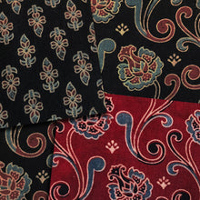 Load image into Gallery viewer, Hand printed Ajrakh cotton with natural dyes.