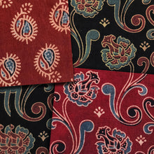 Load image into Gallery viewer, Hand printed Ajrakh cotton with natural dyes.