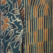 Load image into Gallery viewer, Double sided apron in hand printed cotton