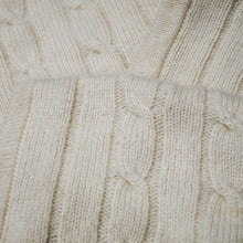 Load image into Gallery viewer, Fine cable knit cashmere fair trade knee rug or baby wrap