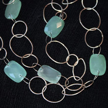 Load image into Gallery viewer, Chalcedony and silver necklace