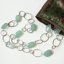 Load image into Gallery viewer, Chalcedony and silver necklace