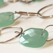 Load image into Gallery viewer, Chalcedony and silver necklace