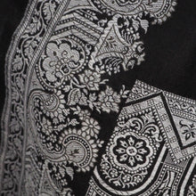 Load image into Gallery viewer, Hand woven triple jacquard silk and wool shawl