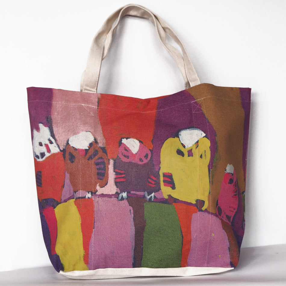 Fair trade Big Tote Bag with Aboriginal design