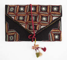 Load image into Gallery viewer, Hand embroidered clutch purse
