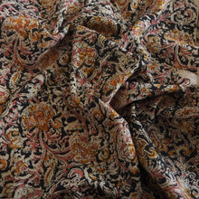 Load image into Gallery viewer, Hand block printed multicoloured Kalamkari cotton fabric
