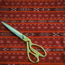 Load image into Gallery viewer, Hand woven red Nuapatna Ikat cotton fabric
