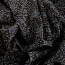 Load image into Gallery viewer, Hand printed Ajrakh Chanderi Silk with natural dyes
