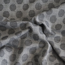Load image into Gallery viewer, Pre-washed grey/dark grey jacquard cotton fabric
