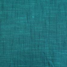 Load image into Gallery viewer, Hand woven sea green cotton slub fabric
