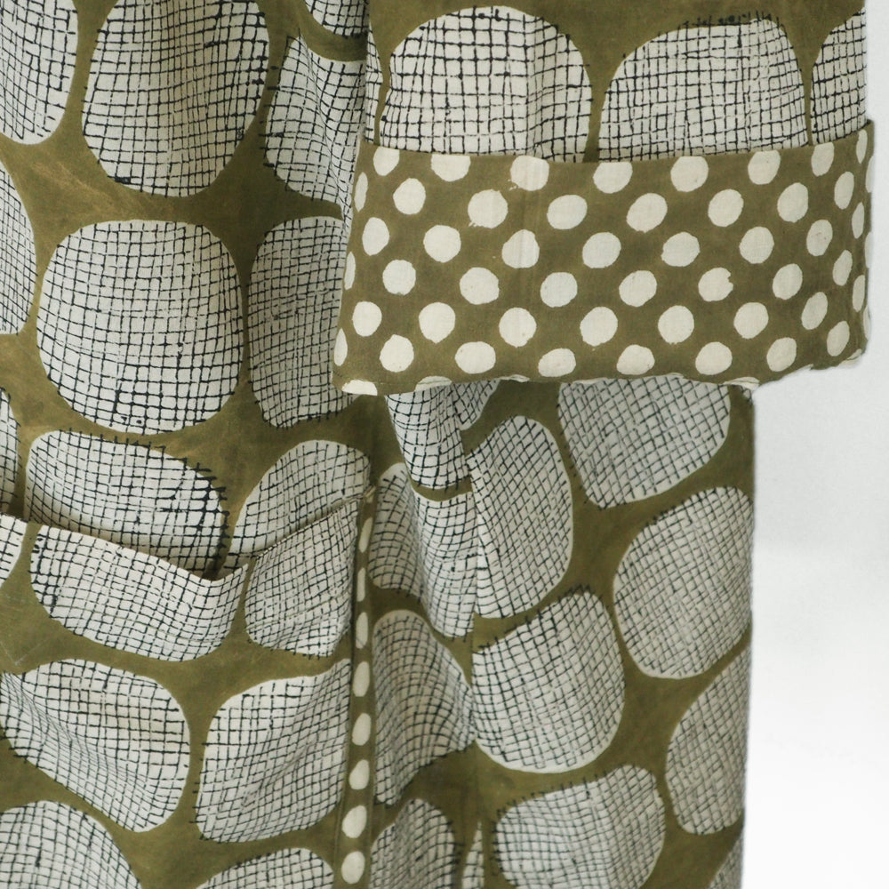 Graphic print A-line tunic - Olive