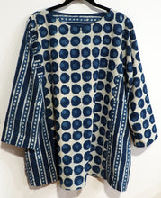 Load image into Gallery viewer, Wonky Spots and Stripes tunic
