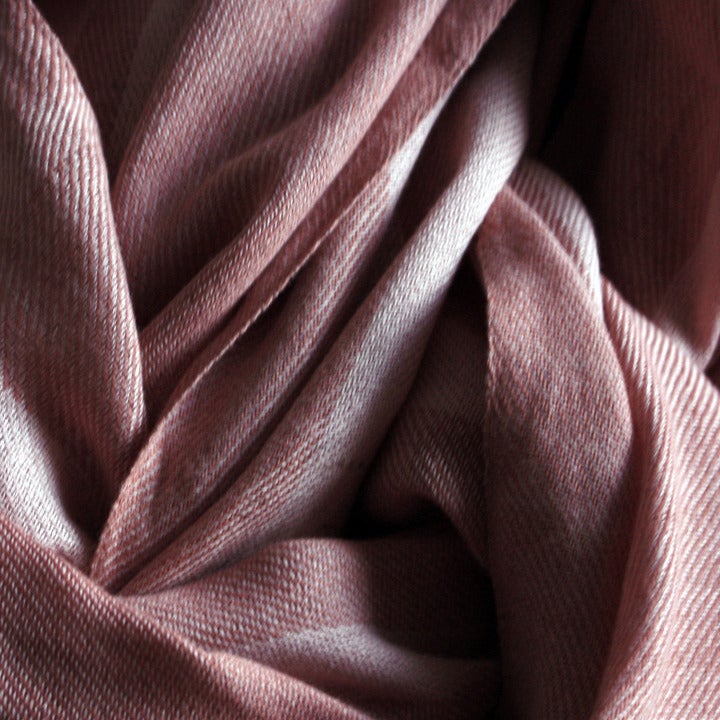 Hand woven organic cotton shawl