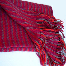 Load image into Gallery viewer, Fair trade hand woven and natural dyed wool muffler
