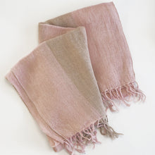 Load image into Gallery viewer, Fair trade linen stole with natural dyes
