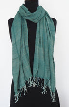 Load image into Gallery viewer, Fair trade eri silk and cotton scarf
