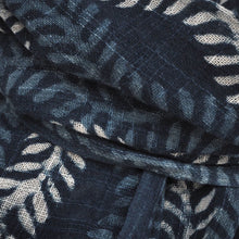 Load image into Gallery viewer, Dabu printed indigo cotton shawl
