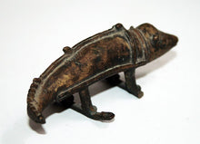 Load image into Gallery viewer, Old Dhokra bronze chameleon
