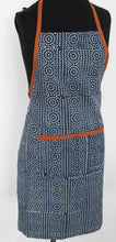 Load image into Gallery viewer, Double sided apron in hand printed cotton
